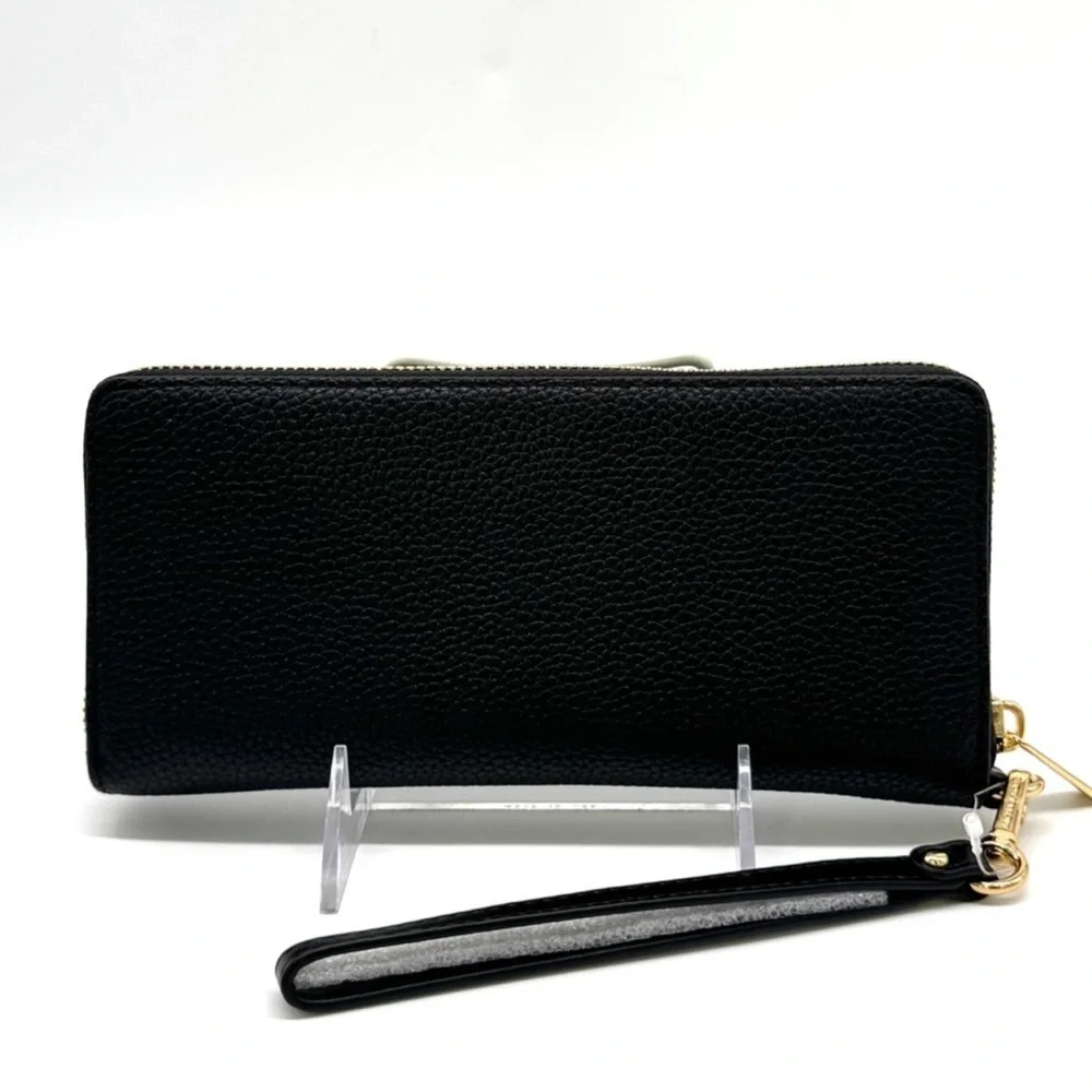 Michael Kors Large Continental Wallet Wristlet Black